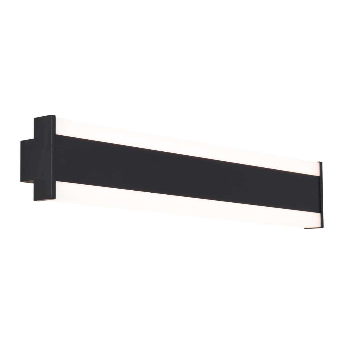Moderné nástenné svietidlo čierne CCT 60cm vrátane LED IP54 - Vanya