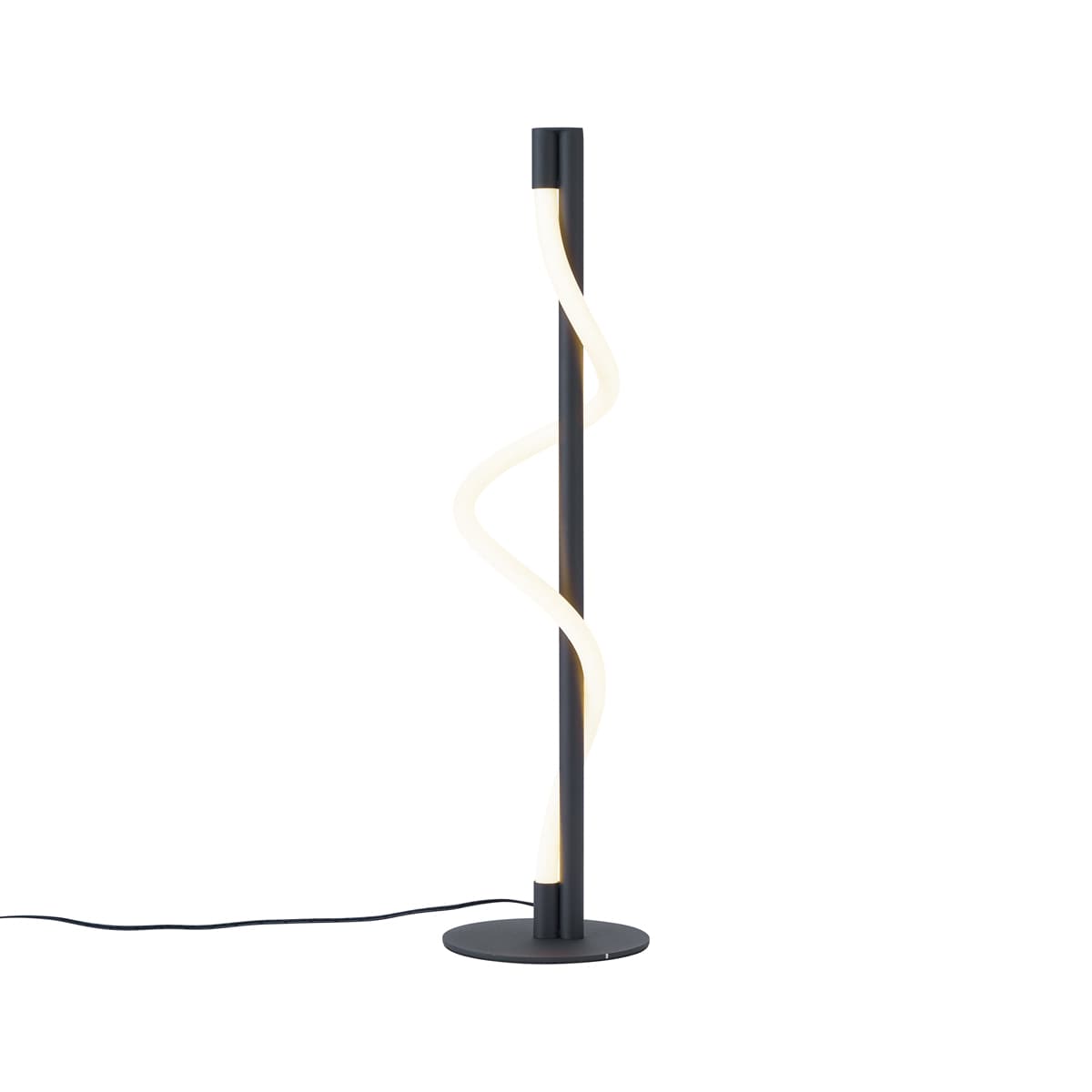 Moderná stolná lampa čierna vrátane LED s 3-stupňovým stmievaním - Twirl 1