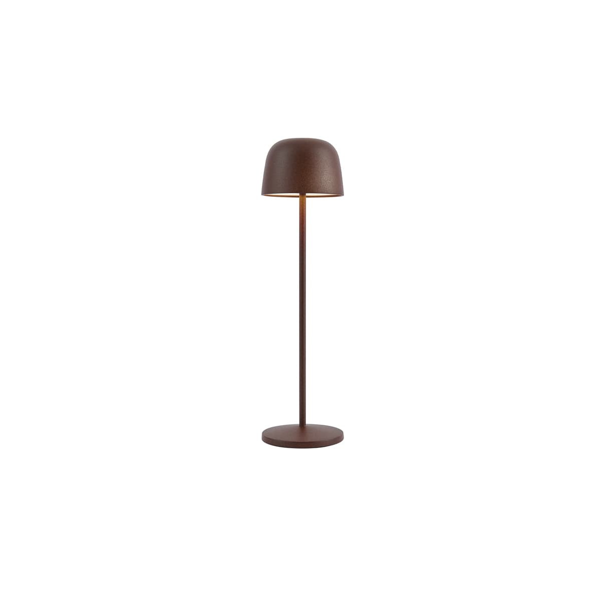 Stolná lampa hrdzavo hnedá vrátane LED nabíjateľná s nabíjacou stanicou IP65 - Raika 1