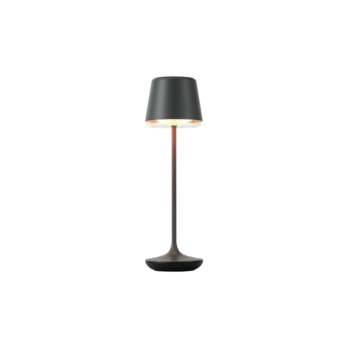 Stolná lampa čierna vrátane LED IP65 Nabíjateľná s nabíjacou stanicou - Treble