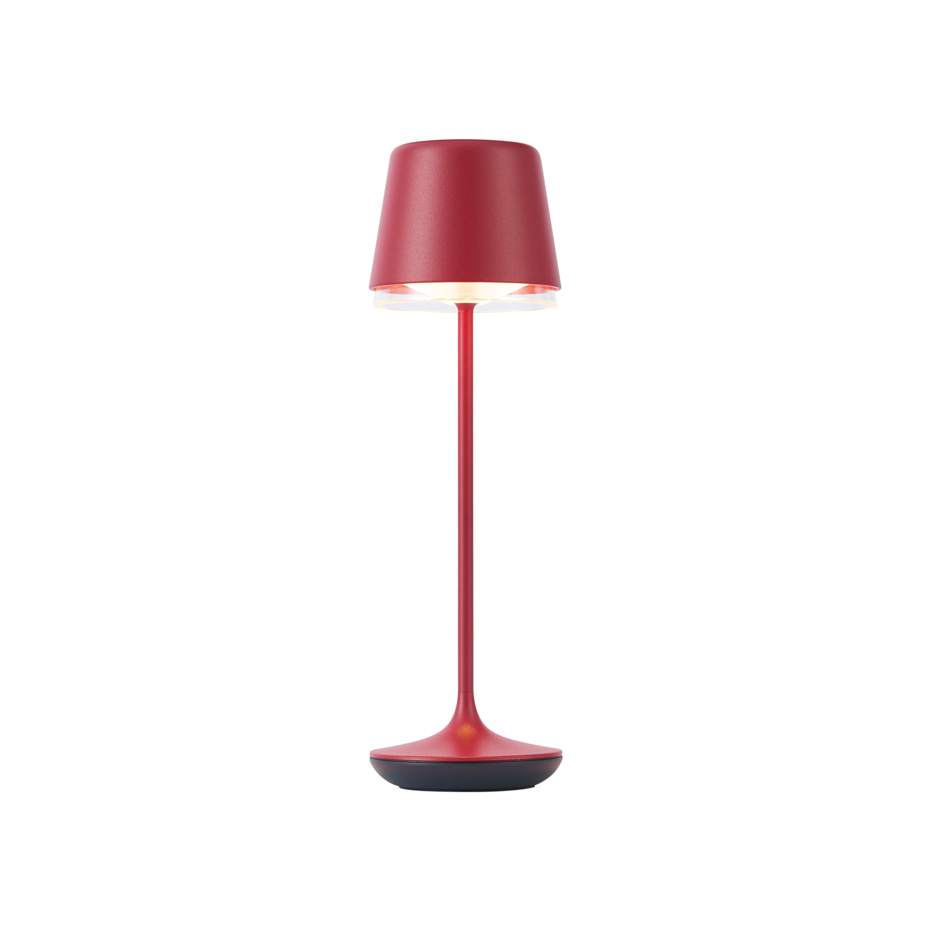Stolná lampa červená vrátane LED IP65 Nabíjateľná s nabíjacou stanicou - Treble