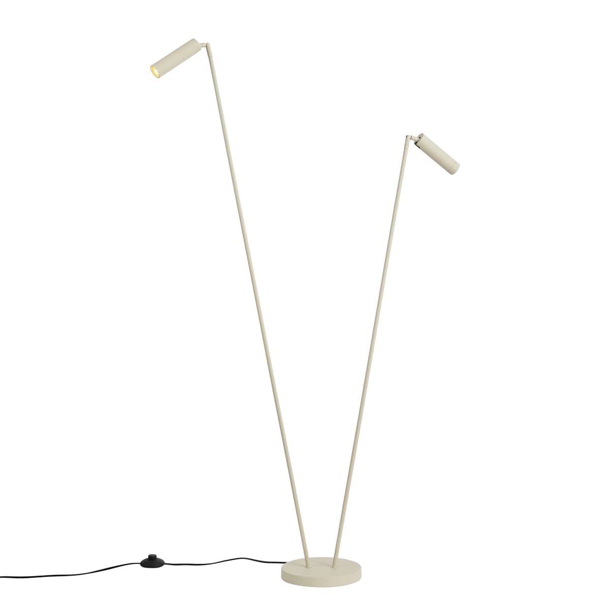 Moderná stojaca lampa béžová 2-svetlá GU10 35mm - Thomas