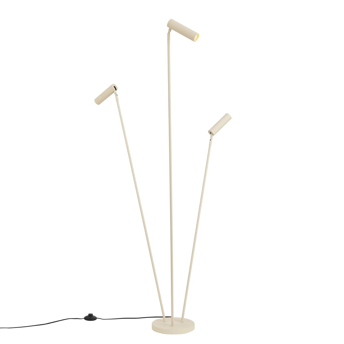 Moderná stojaca lampa béžová 3-svetlá GU10 35mm - Thomas