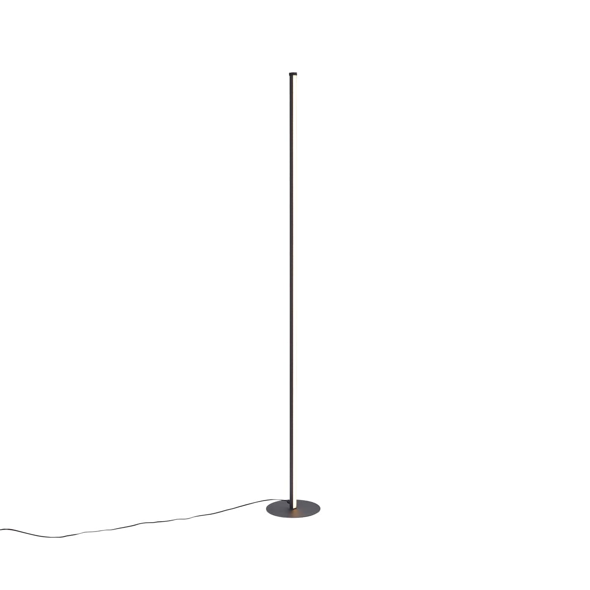 Dizajnová stojaca lampa čierna vrátane LED s dotykovým stmievačom - Clutch 1