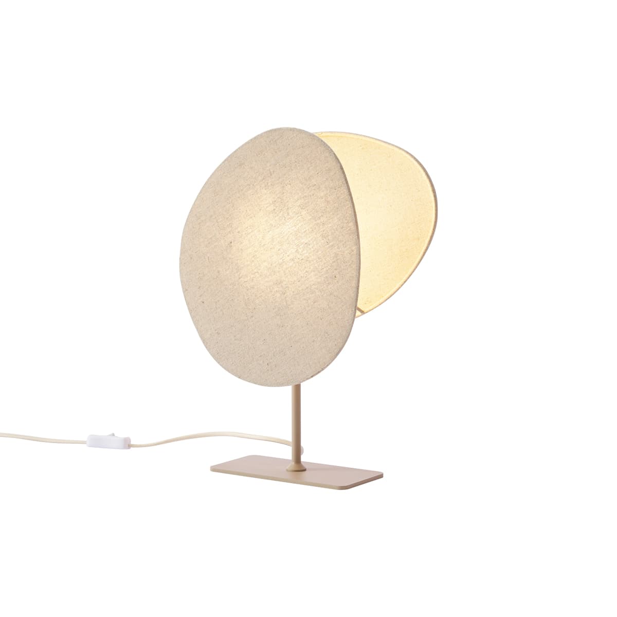 Japandi stolná lampa béžová - Organica 1