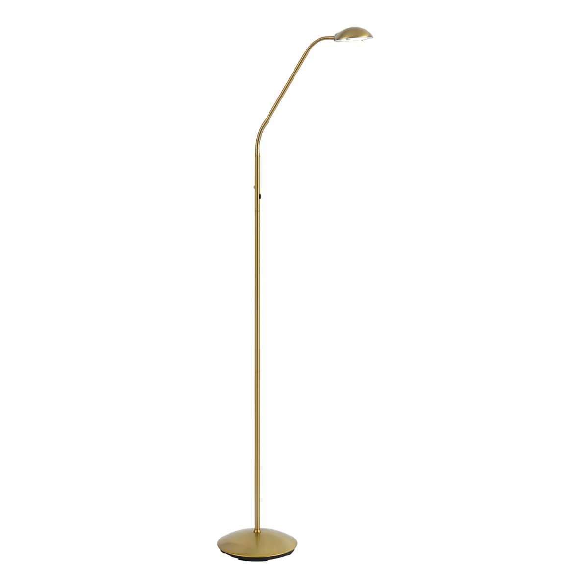 Moderná stojaca lampa mosadzná vrátane LED 3-stupňové stmievanie nabíjateľná - Waldorf