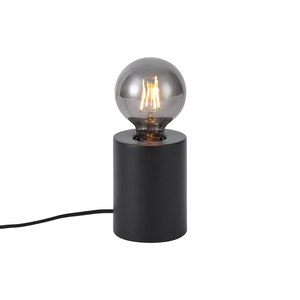 Moderná stolná lampa čierna 13cm - Cylinder 1