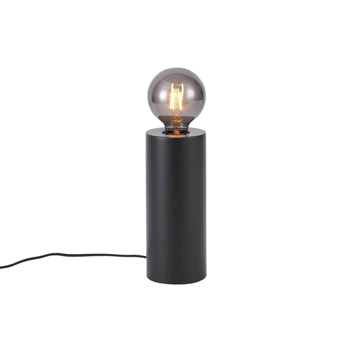 Moderná stolná lampa čierna 24 cm - Cylinder 1