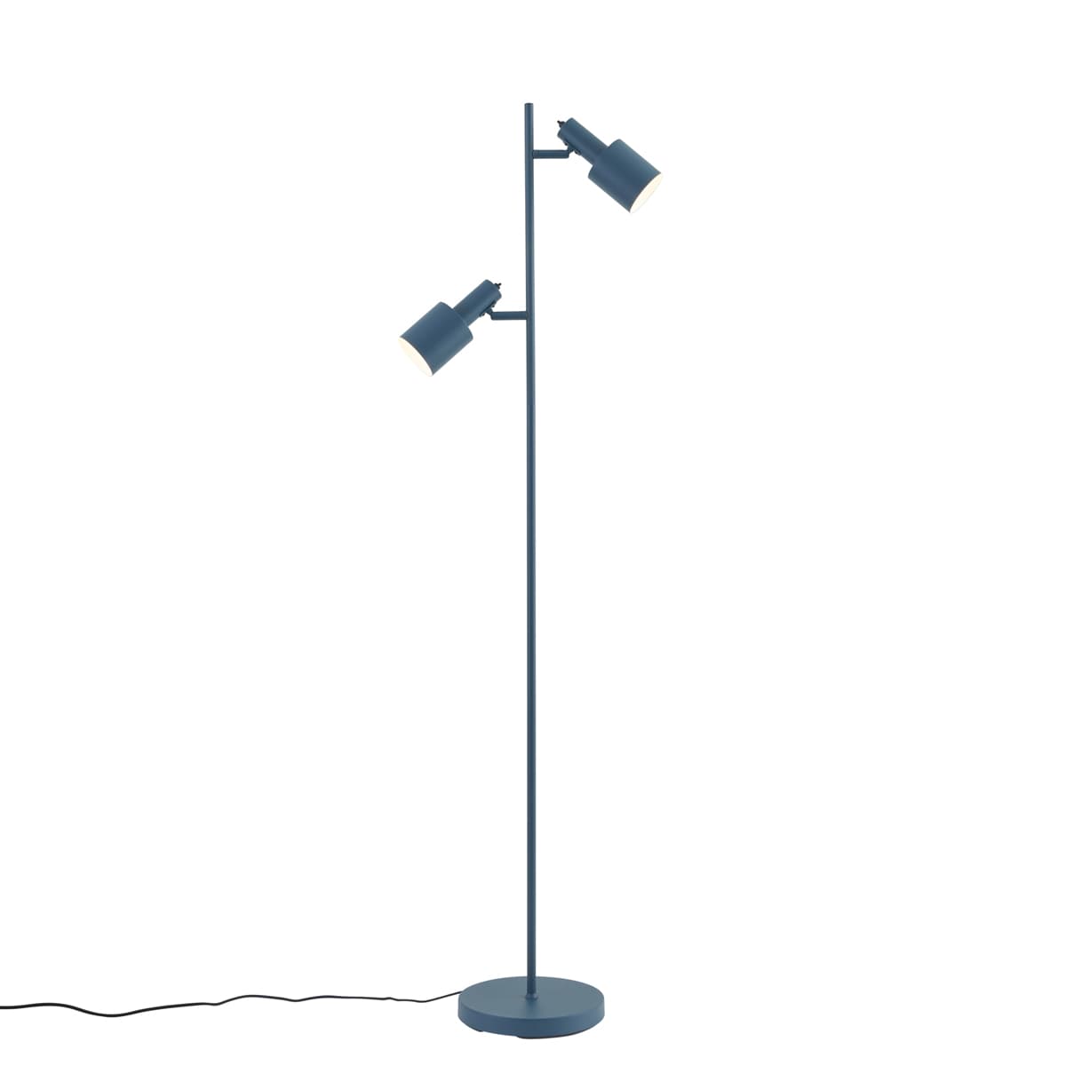 Moderná stojaca lampa modrá 2-svetelná - Stijn