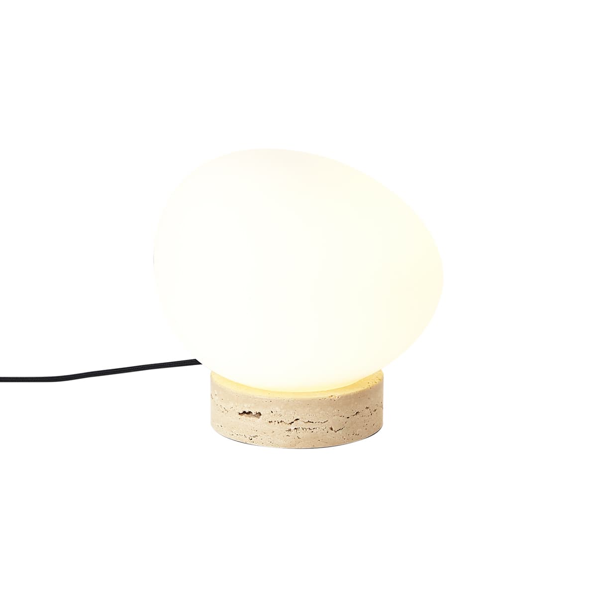 Japandi stolná lampa béžová s opálovým sklom - Sally 1