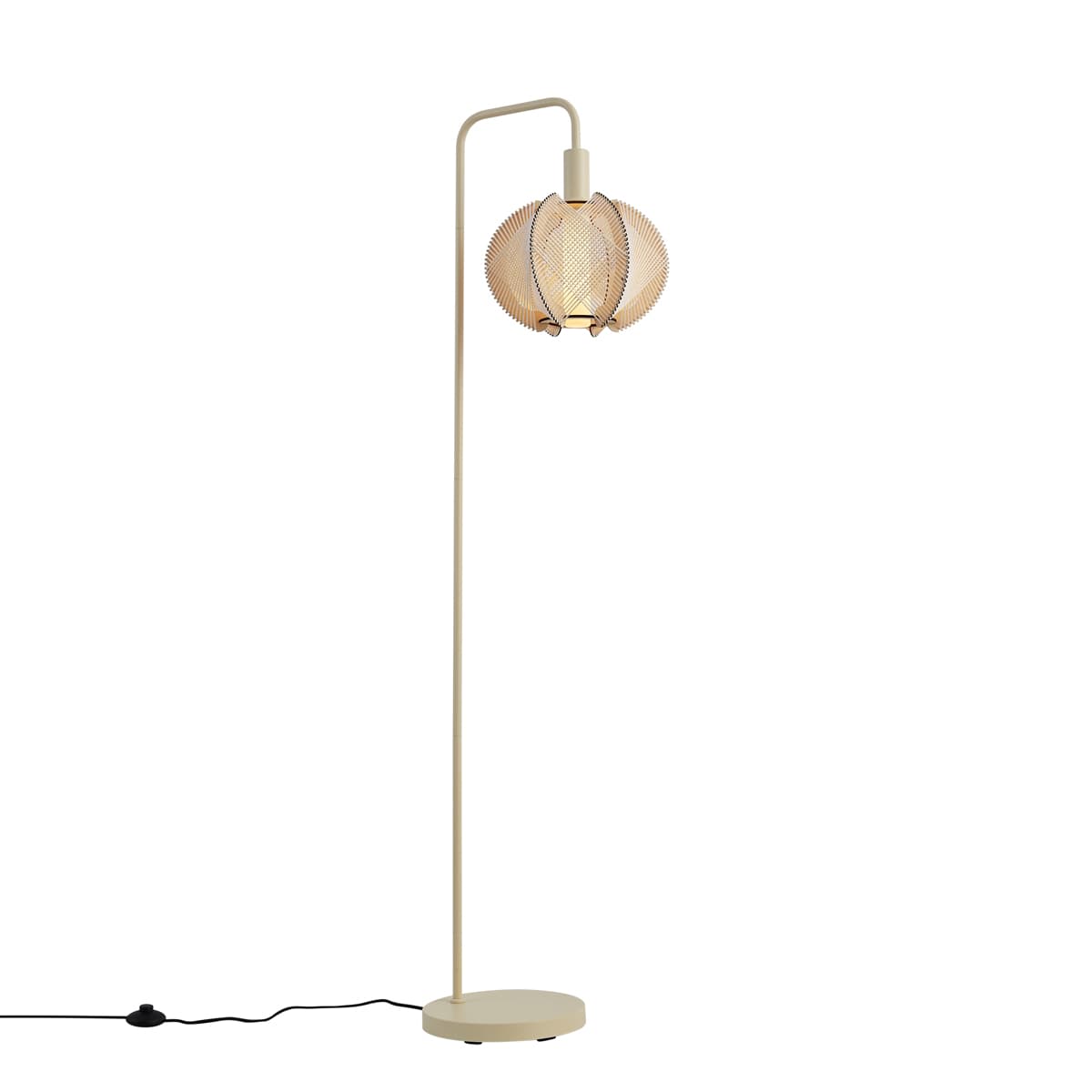 Japandi stojaca lampa béžová s tienidlom - Gertie 1