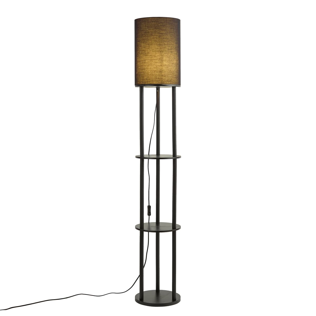 Moderná stojacia lampa čierna - Stojon
