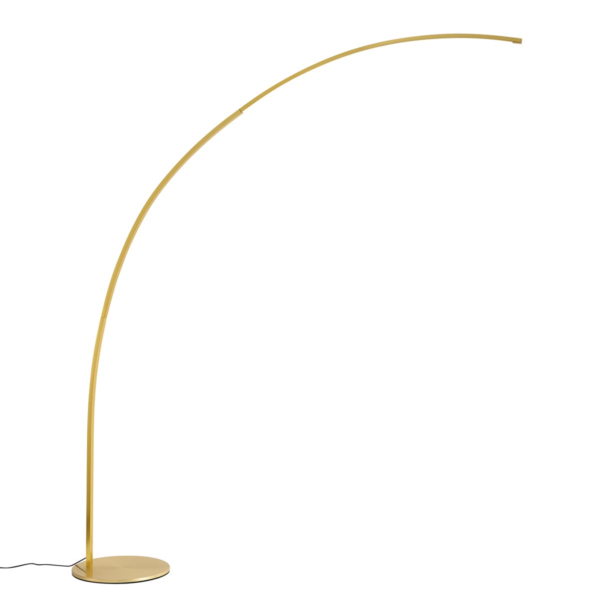 Moderná oblúková lampa mosadzná vrátane LED s dotykovým stmievačom - Arlow 1