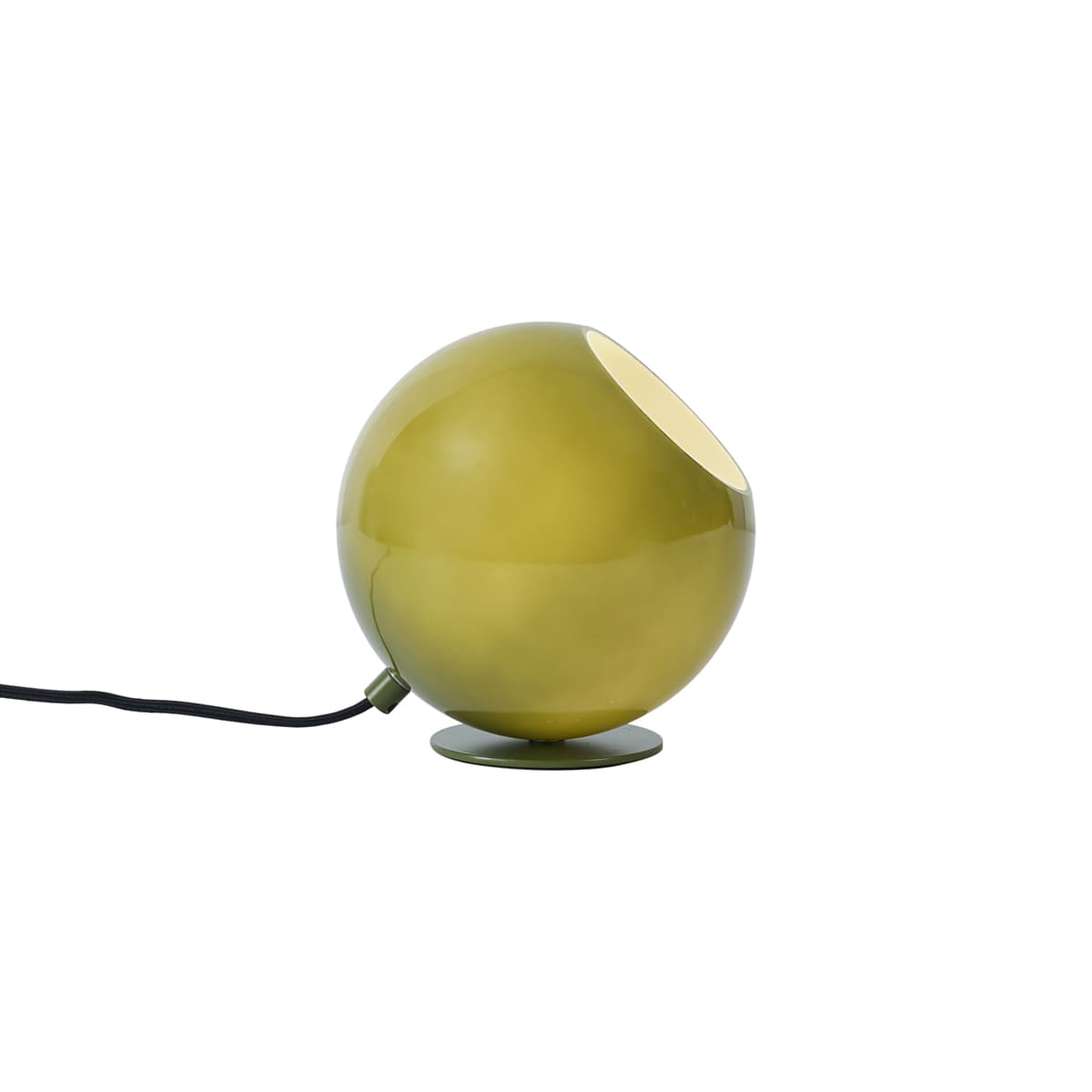 Retro stolná lampa zelená so sklom - Mabel