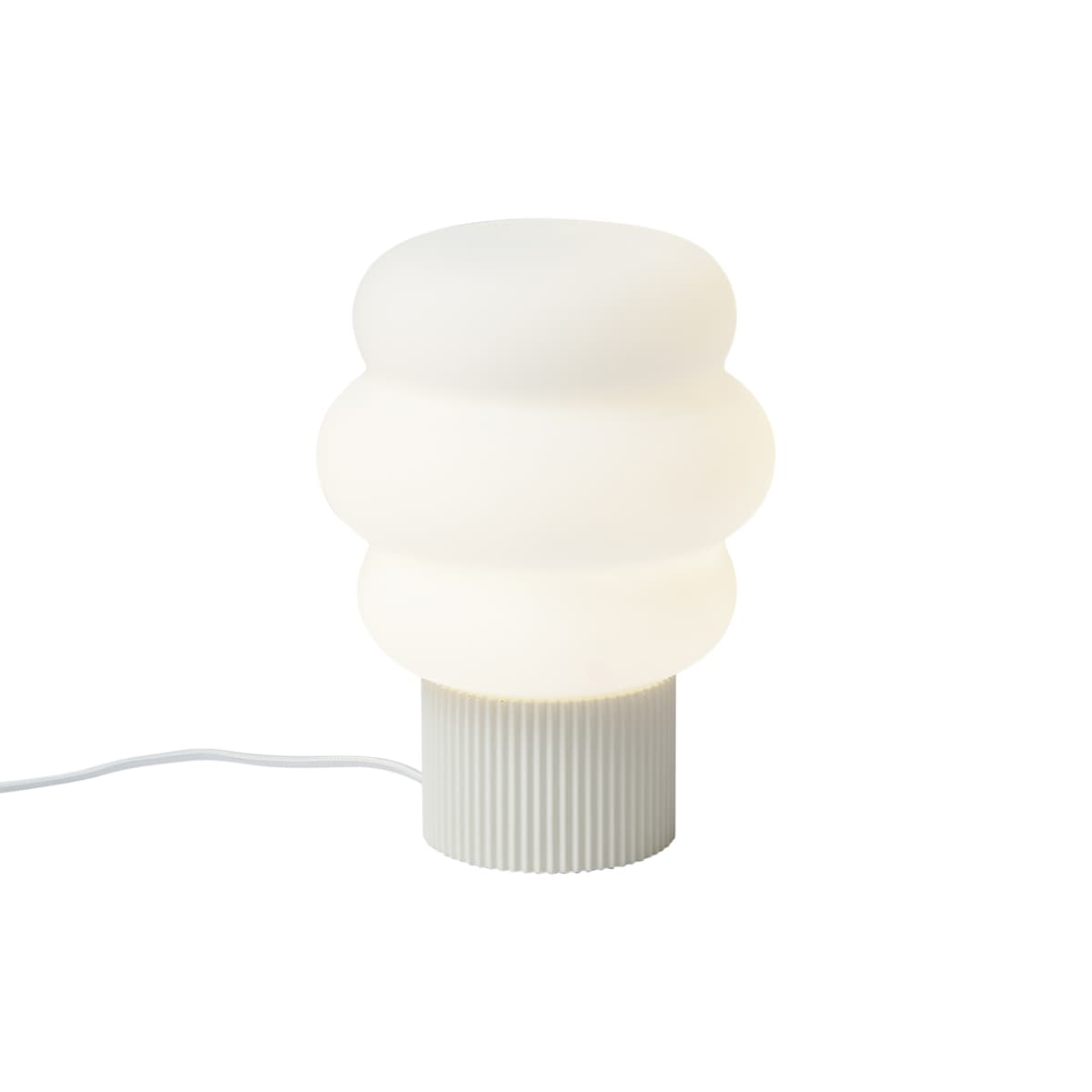 Japandi stolná lampa béžová s opálovým sklom 18cm - Kumo 1