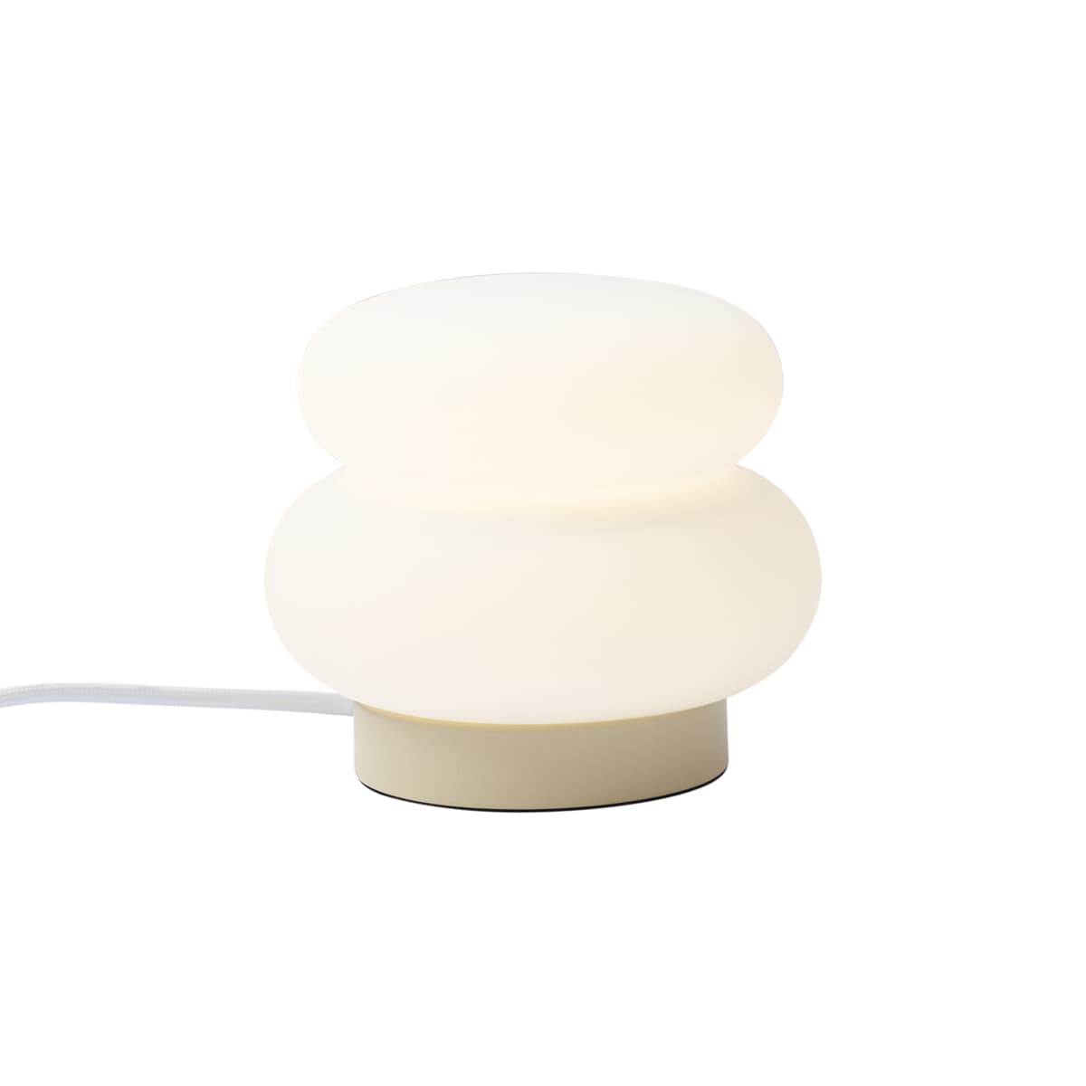 Japandi stolná lampa béžová s opálovým sklom 15cm - Kumo 1