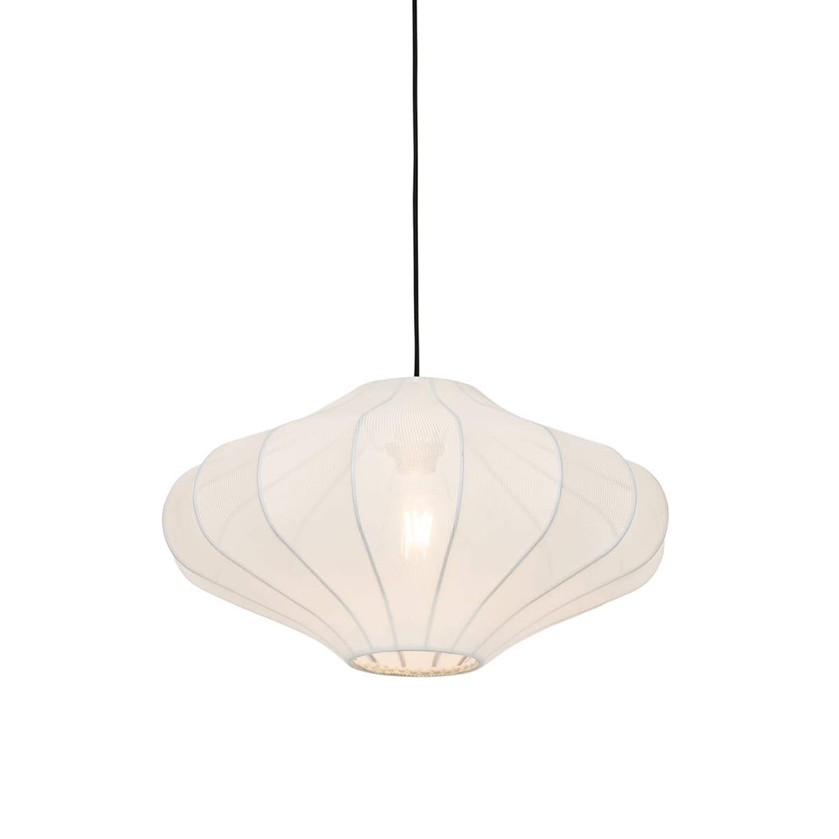 Inteligentné závesné svietidlo biele 50 cm vrátane Wifi ST64 - Plu 1