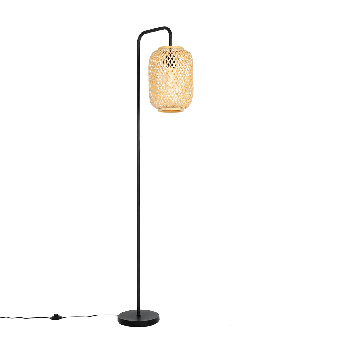 Inteligentná stojaca lampa bambusová vrátane WiFi ST64 - Yvonne 1