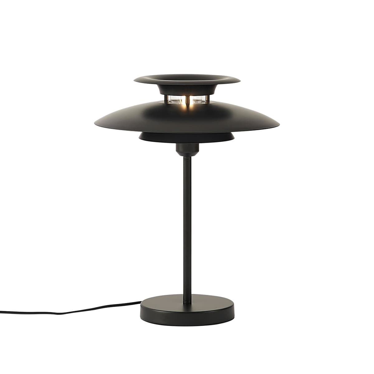 Retro stolná lampa čierna oceľ 45cm - Pauly 1