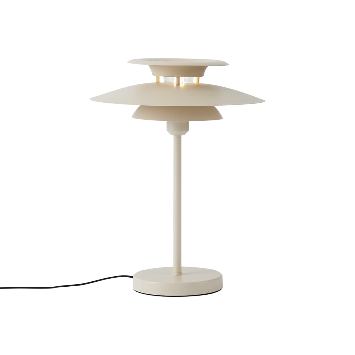 Retro stolná lampa béžová oceľ 45cm - Pauly 1