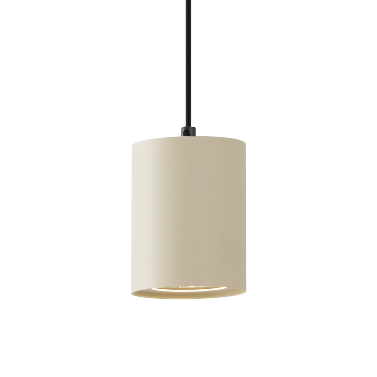 Moderné závesné svietidlo béžové s čiernou farbou pre koľajnicový systém 1-fázový GU10 70mm - Iconic Holt