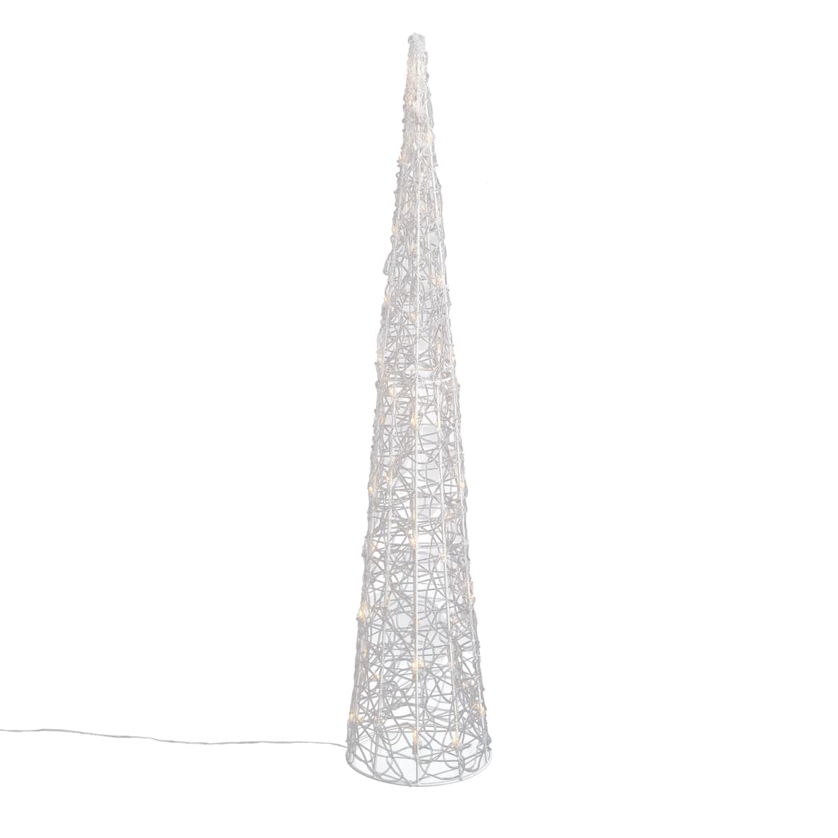 Vianočný stromček priehľadný 100 cm vrátane LED IP44 - Coni