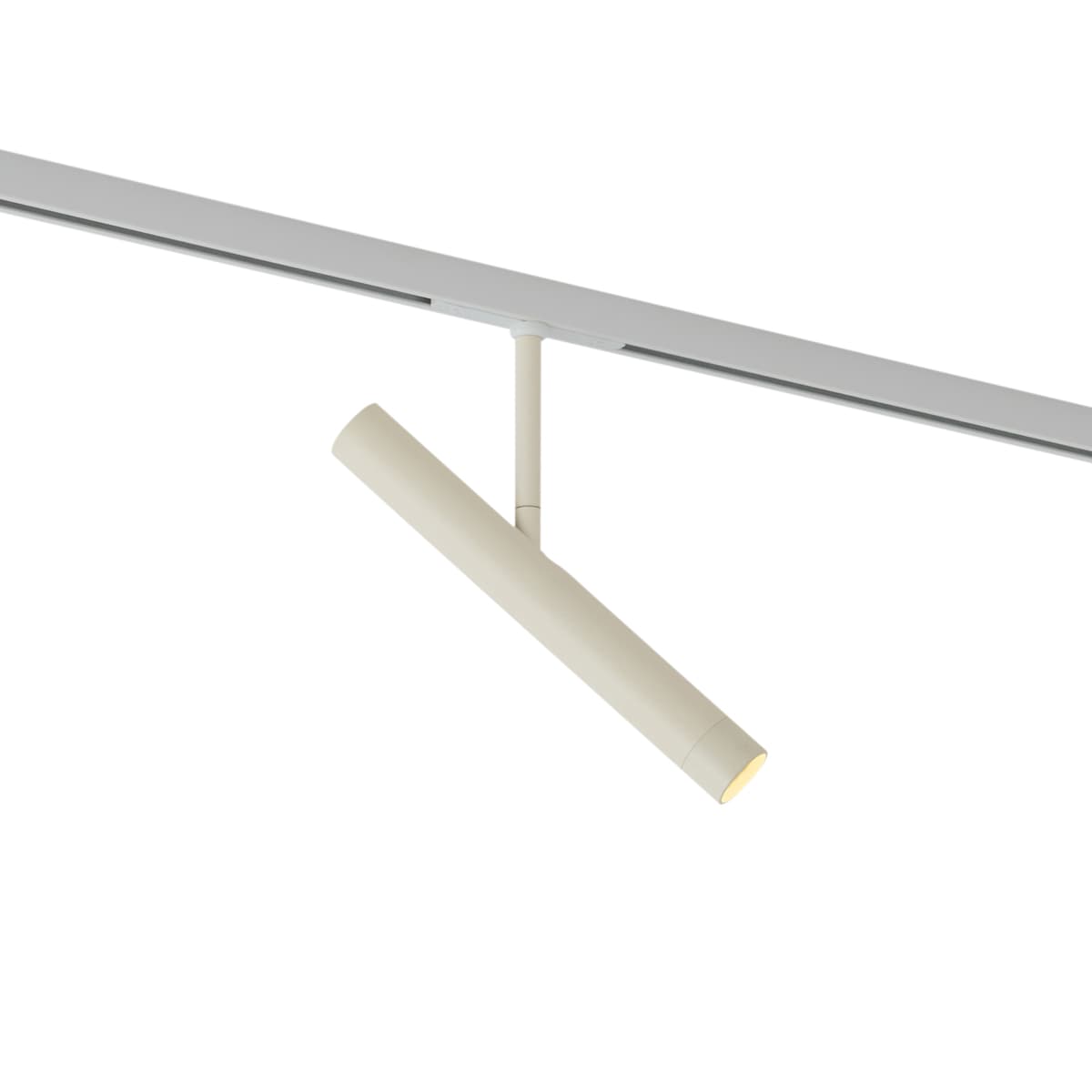 Moderný reflektor béžový s bielou farbou pre 1-fázový koľajnicový systém - Slimline Avery 1