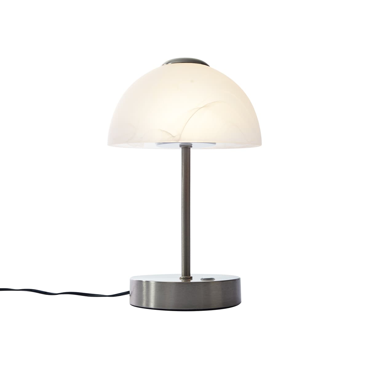 Dizajnová stolná lampa oceľová s opálovým sklom vrátane LED stmievateľná - Joya