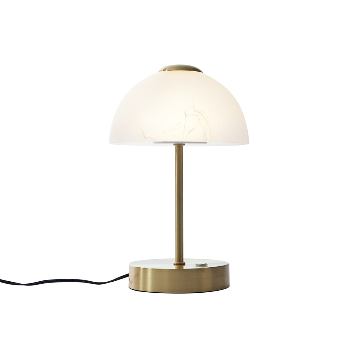 Dizajnová stolná lampa zlatá s opálovým sklom vrátane LED stmievateľná - Joya