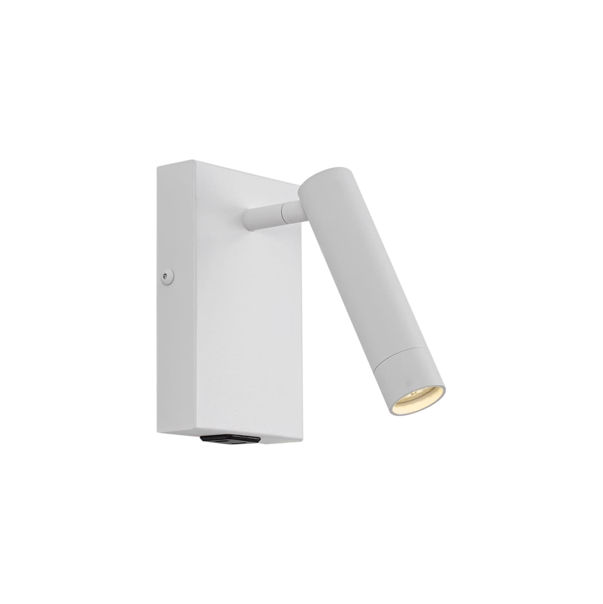 Moderné nástenné svietidlo biele nastaviteľné s USB-C - Croft 1