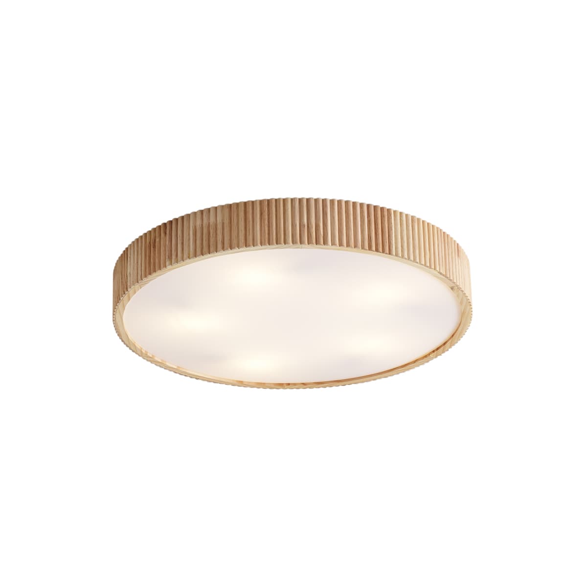 Japandi stropné svietidlo drevo 60cm 5-svetiel - Lyra