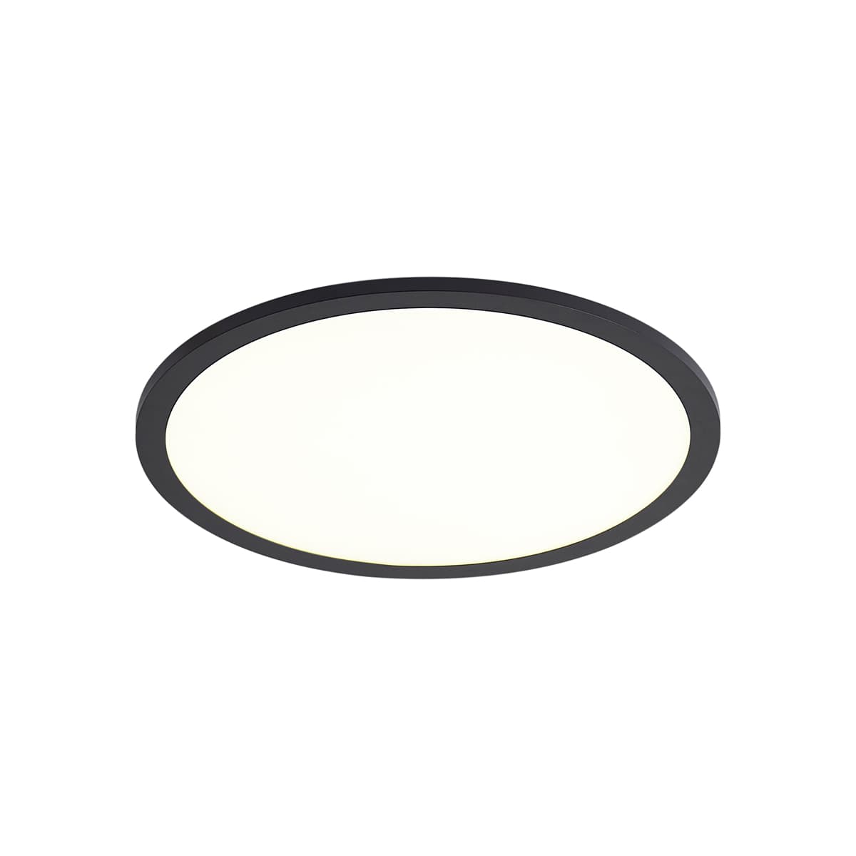 Inteligentný LED panel čierny 40 cm vrátane LED stmievania na teplú farbu s diaľkovým ovládaním - Knob