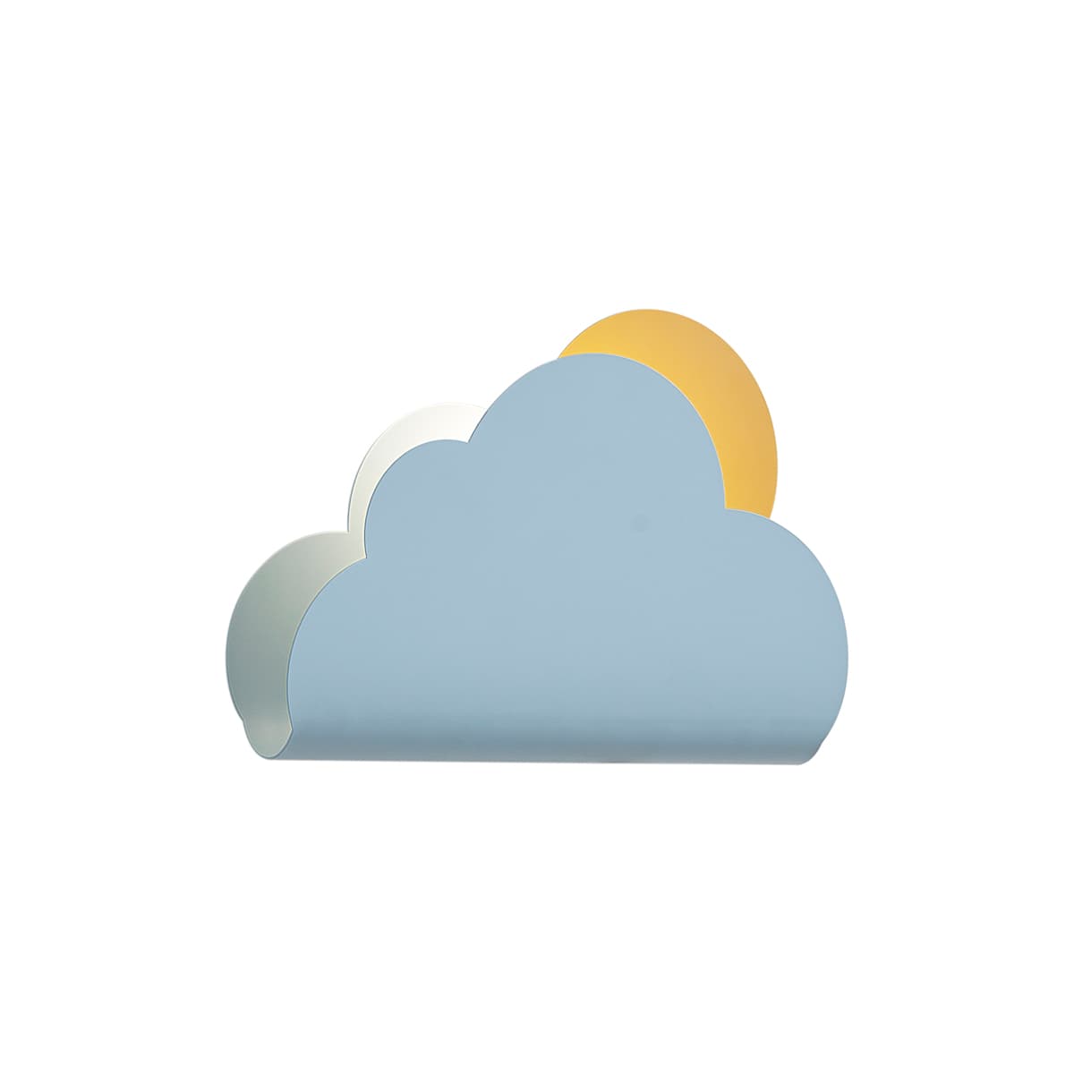Detská nástenná lampa Modrý oblak so slnkom - Cloudy