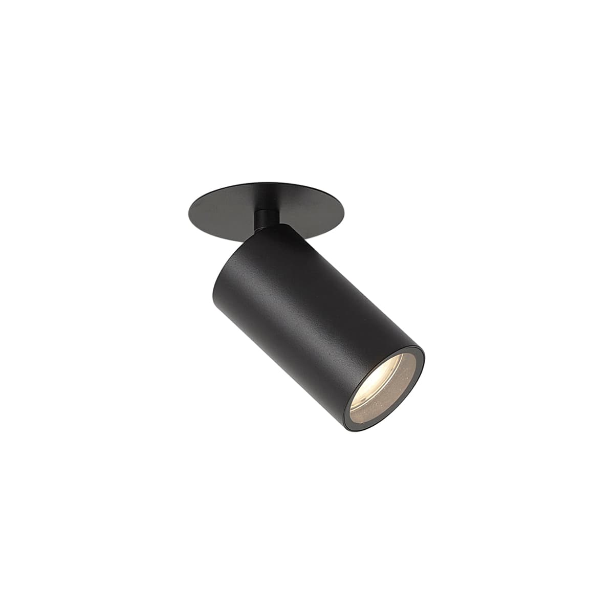 Moderné zapustené bodové svietidlo čierne GU10 50mm IP44 - Chels 1