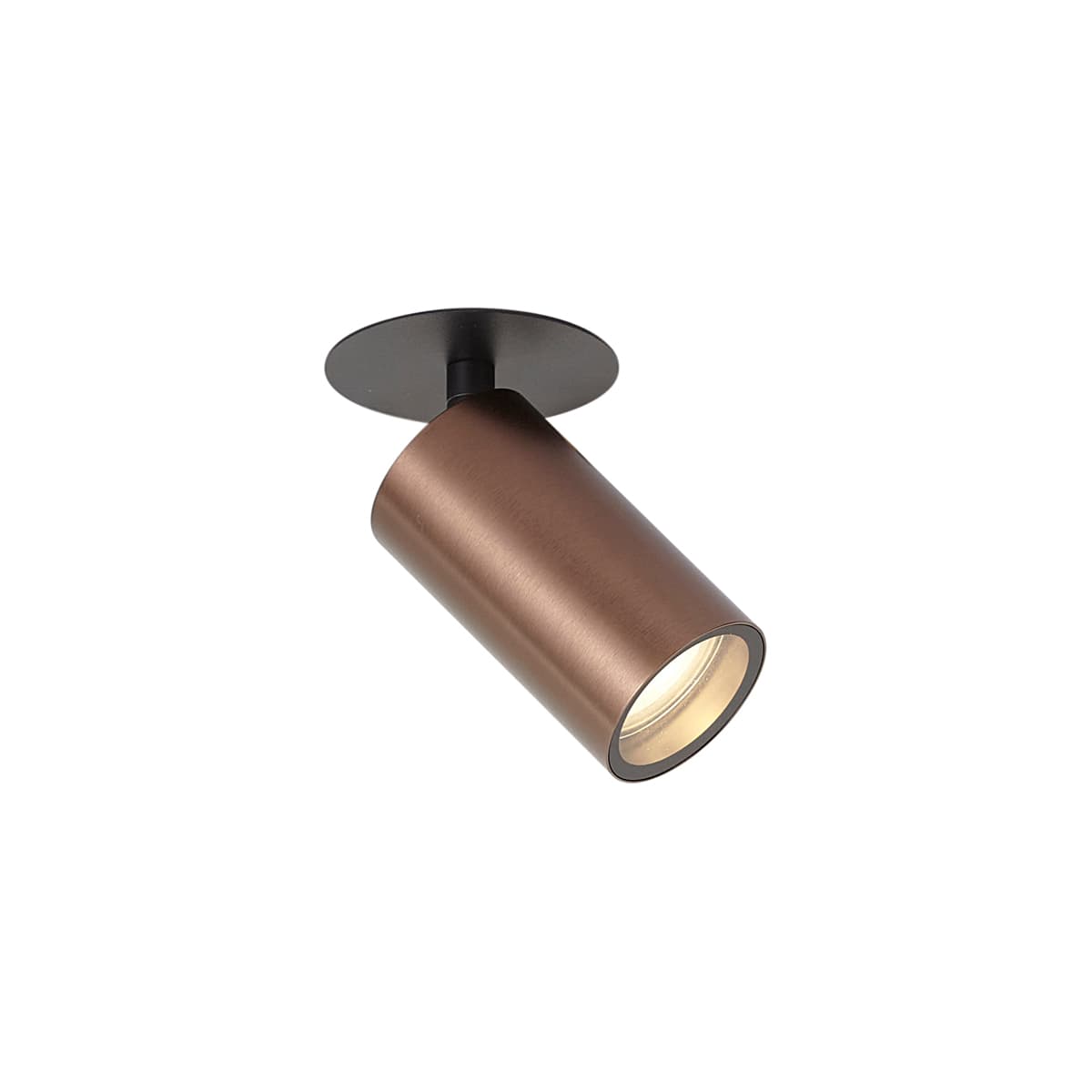 Moderné zapustené bodové svietidlo tmavý bronz GU10 50mm IP44 - Chels 1