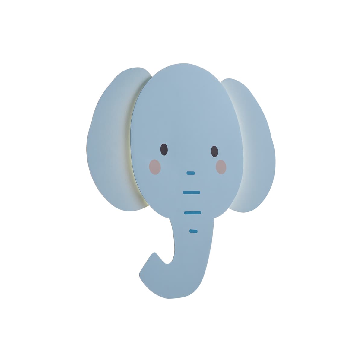 Detská nástenná lampa modrá vrátane LED s 3-stupňovým stmievaním - Ellie the Elephant