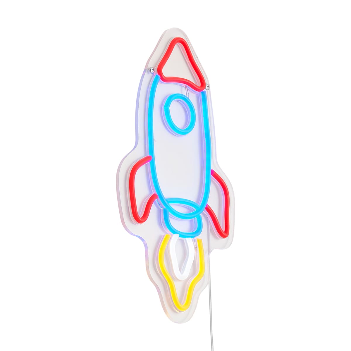 Neónová nástenná lampa viacfarebná vrátane LED - Rocket 1