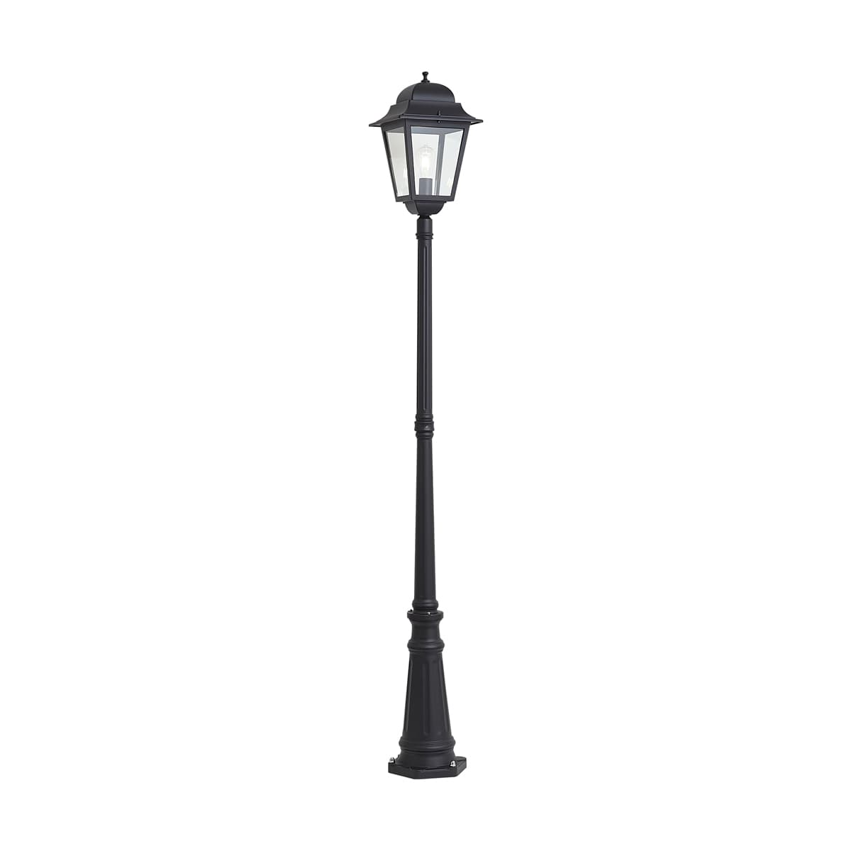 Klasická vonkajšia lampa čierna 220 cm IP44 - Big 1