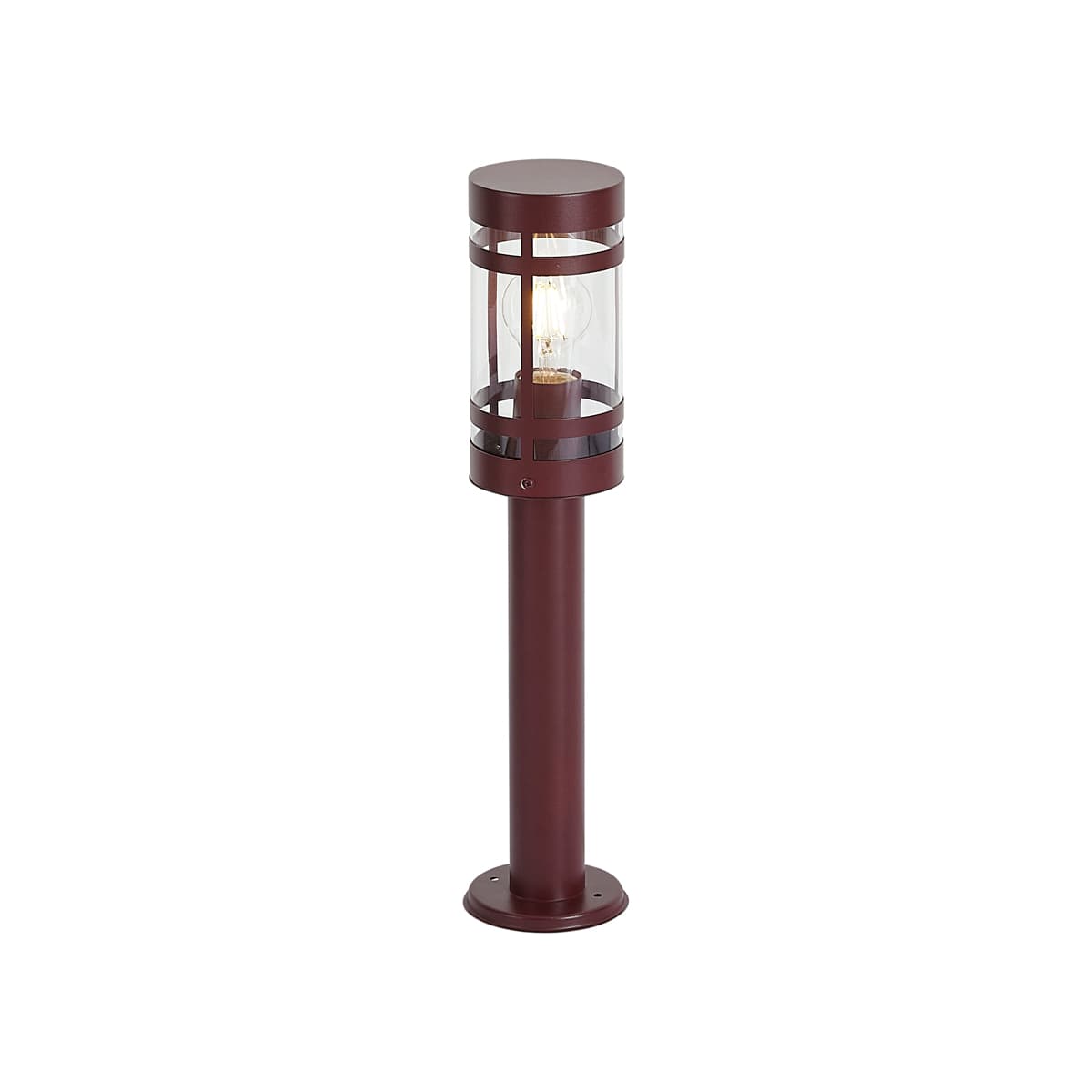 Moderná vonkajšia lampa tmavočervená 50 cm IP44 - Gleam 1