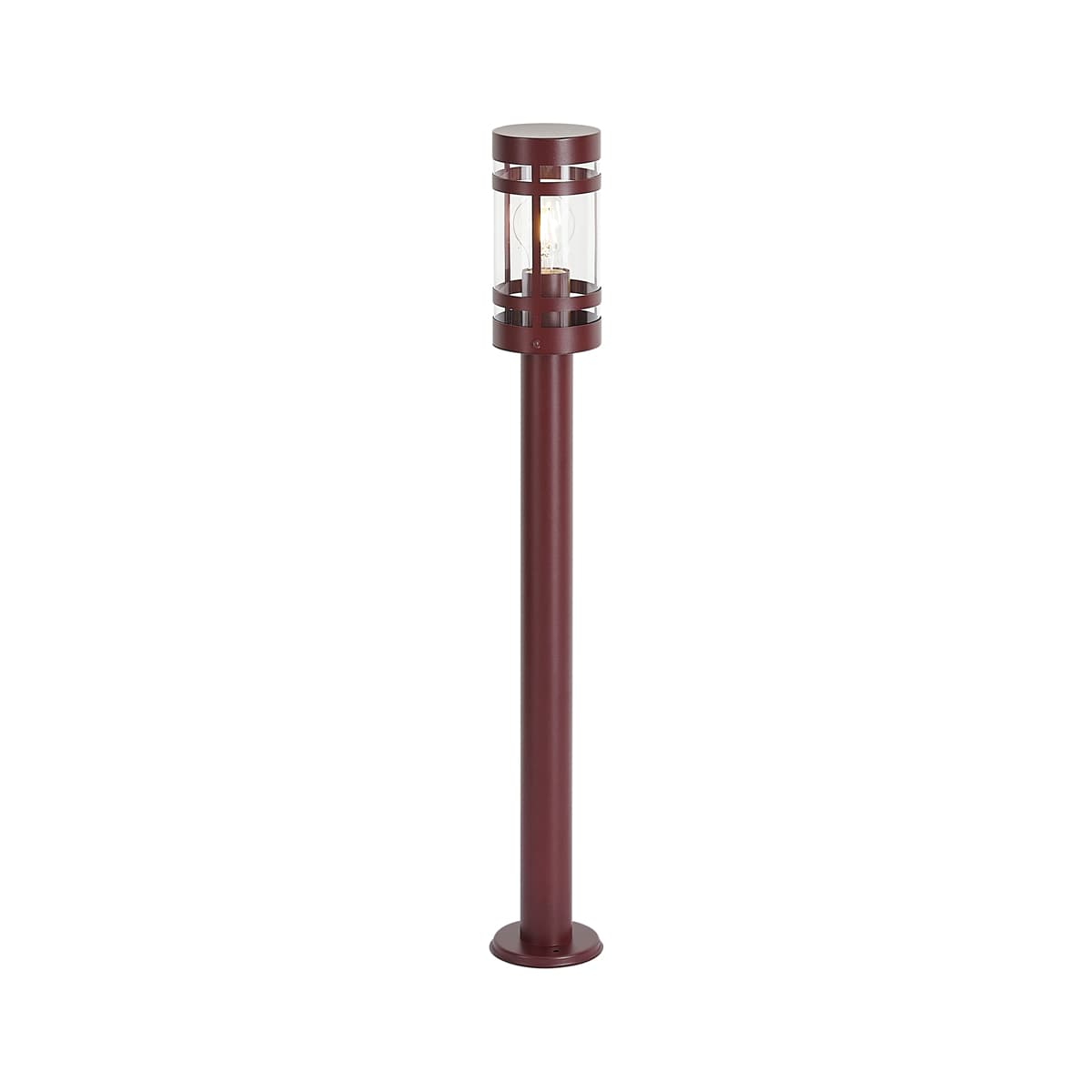 Moderná vonkajšia lampa tmavočervená 80 cm IP44 - Gleam 1