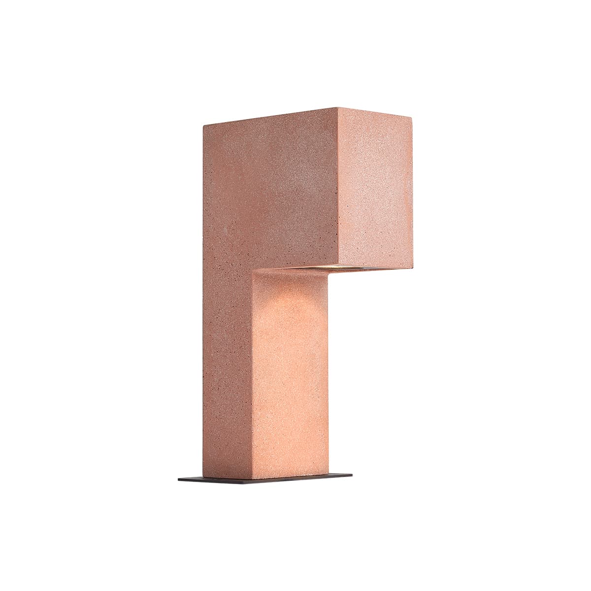 Moderný vonkajší stĺpik terakota 35 cm IP44 - Pompei