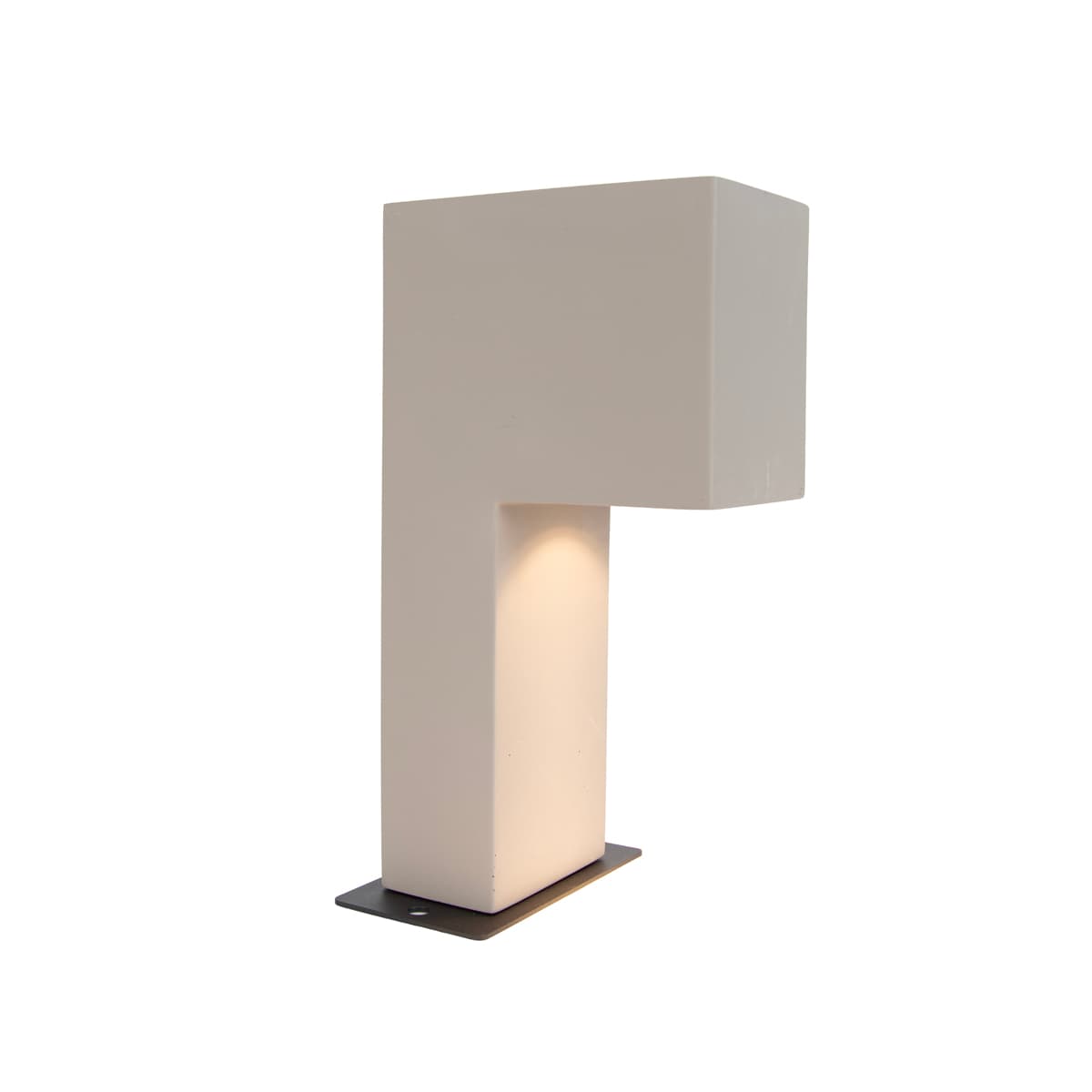 Moderný vonkajší stĺpik sivý 35cm IP44 - Pompei 1