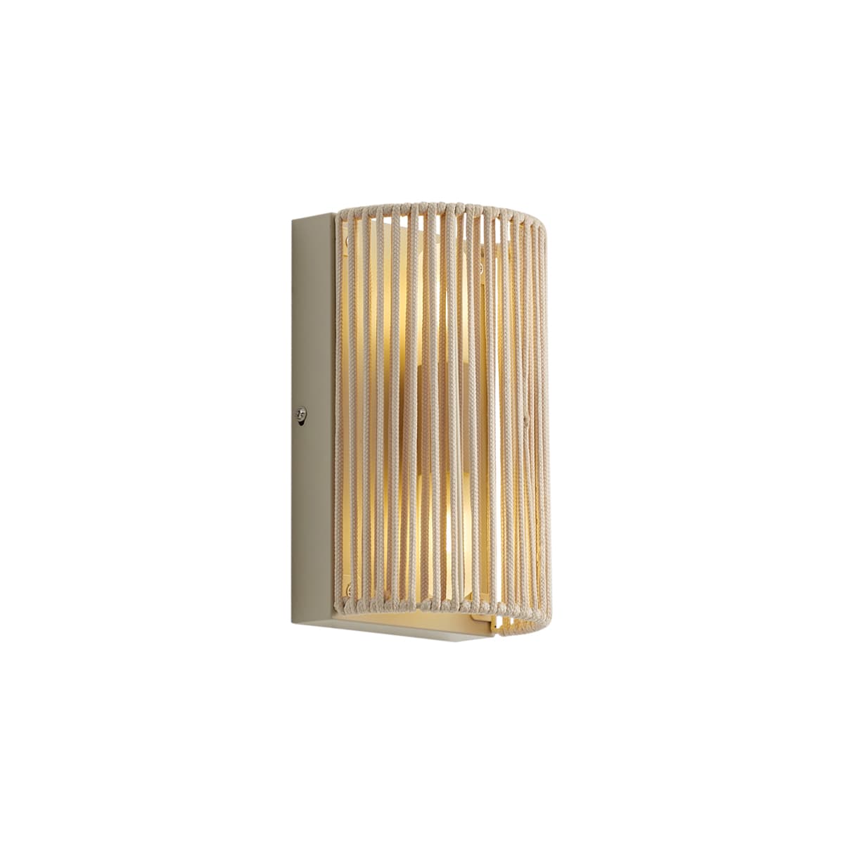 Japandi nástenná lampa béžová s lanom IP44 - Jayla 1