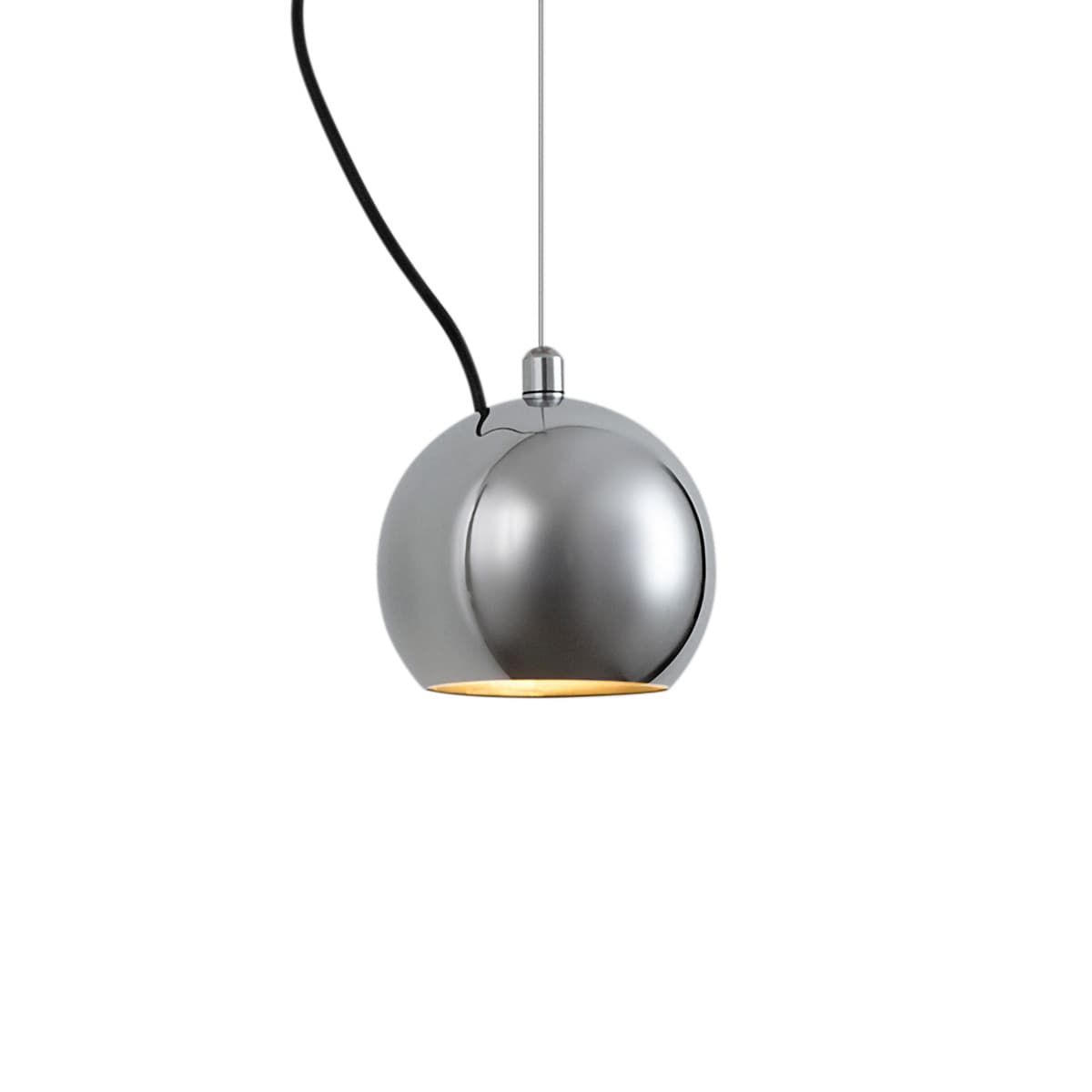 Dizajnová závesná lampa chrómová pre 1-fázový koľajnicový systém - Slimline Sara
