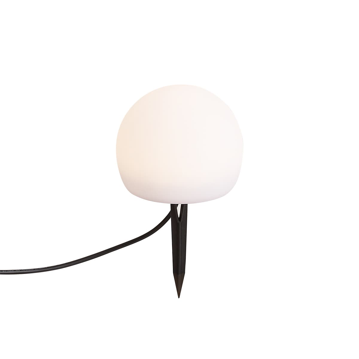 Moderná vonkajšia lampa 12V biela 12cm vr. LED IP65 - Voltaire Luno