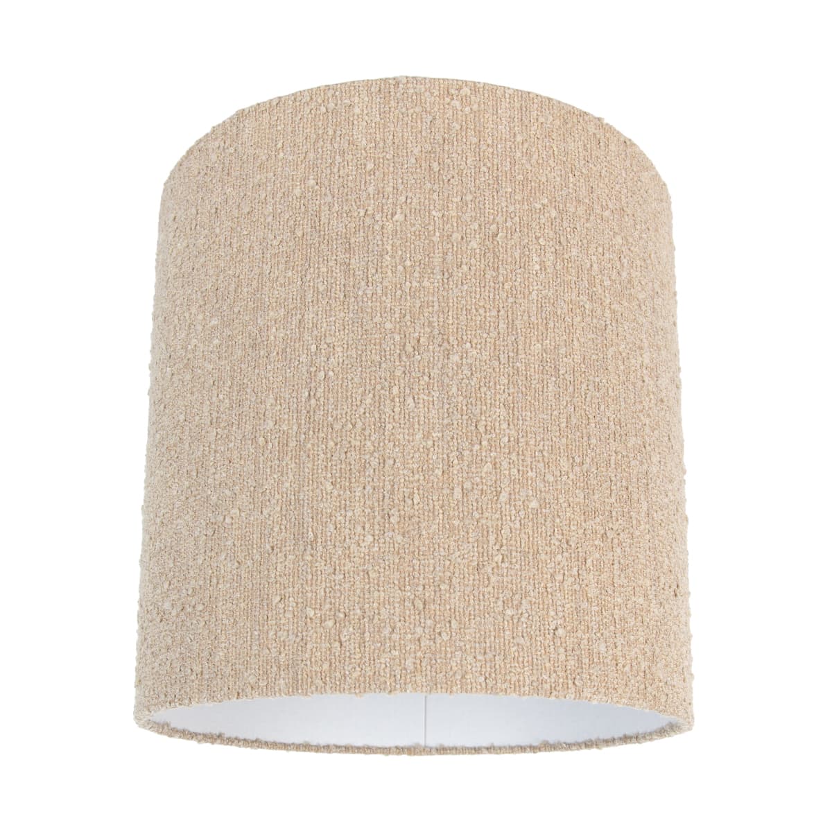 Stoffen lampenkap beige met bouclé stof 40/40/40 1
