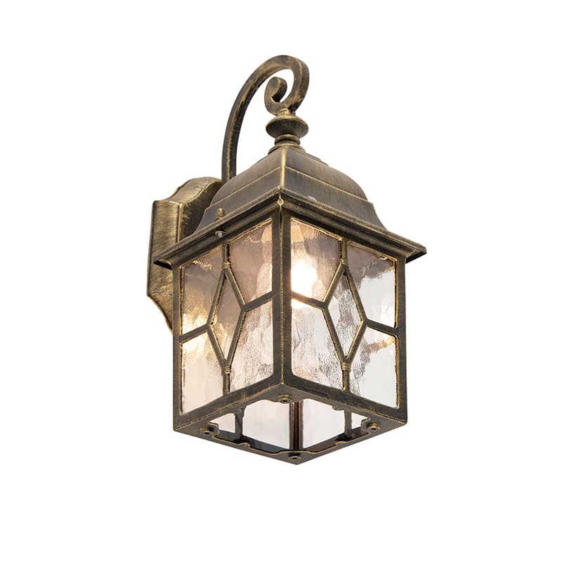 Romantická vonkajšia nástenná lampa bronzová - London 1