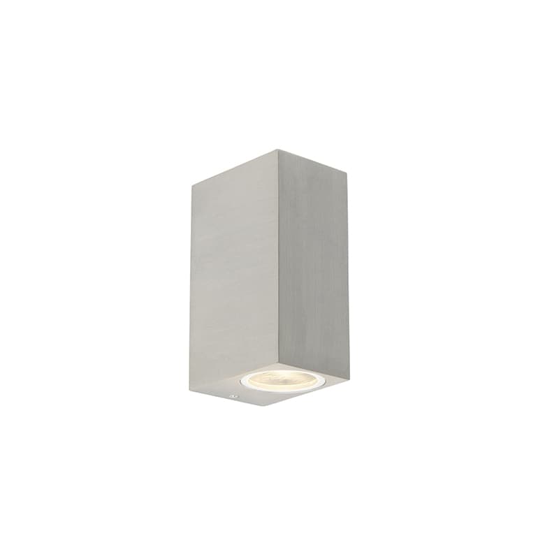 Moderná nástenná lampa hliníková 2-žiarovková IP44 - Baleno 1