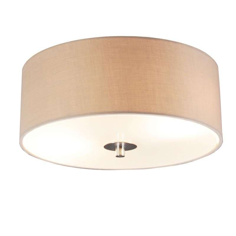 Rustikálne stropné svietidlo béžové 30 cm - Drum 1