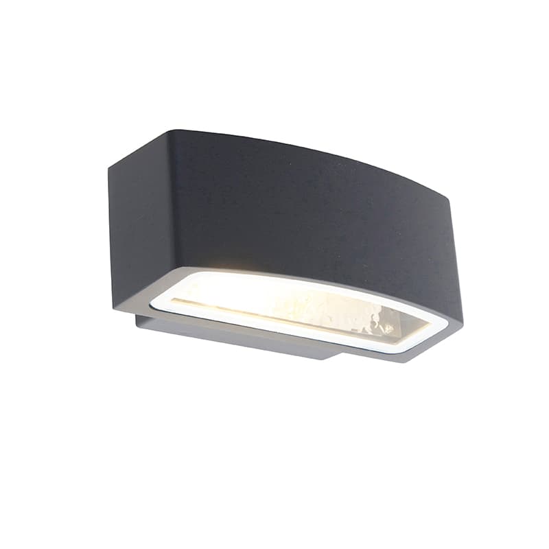 Moderná vonkajšia nástenná lampa grafit 14,3 cm IP44 - Latina 1